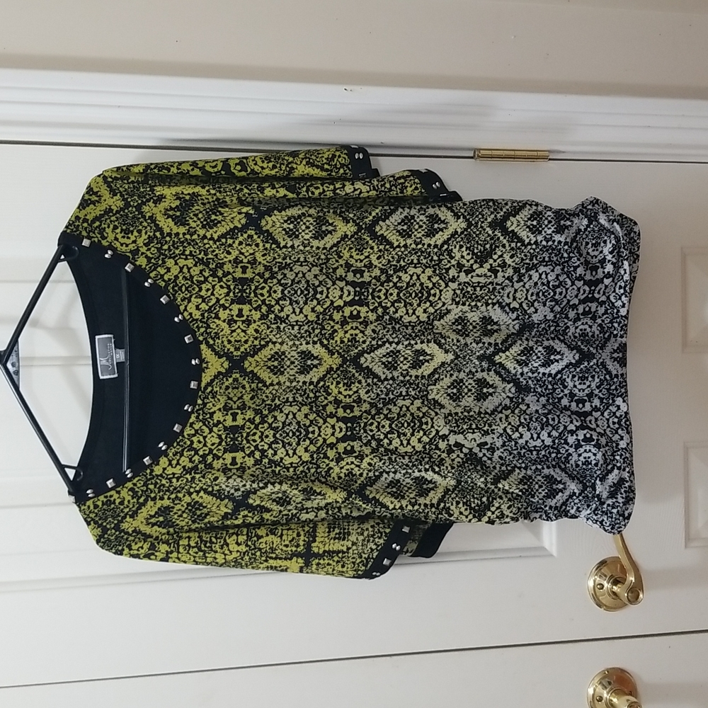3/$15 JM Collection blouse sz 1X